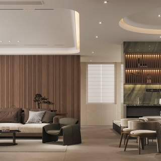 二楼客厅沙发背景