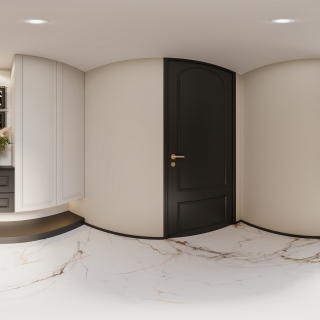 三层法式楼梯-全景