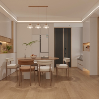 现代奶油客餐厅