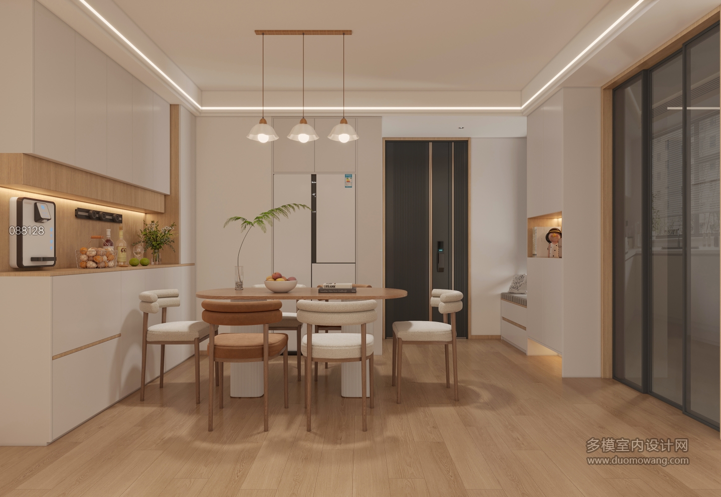 现代奶油客餐厅