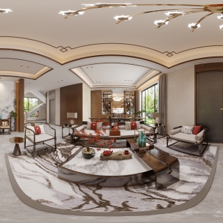 新中式客餐厅全景