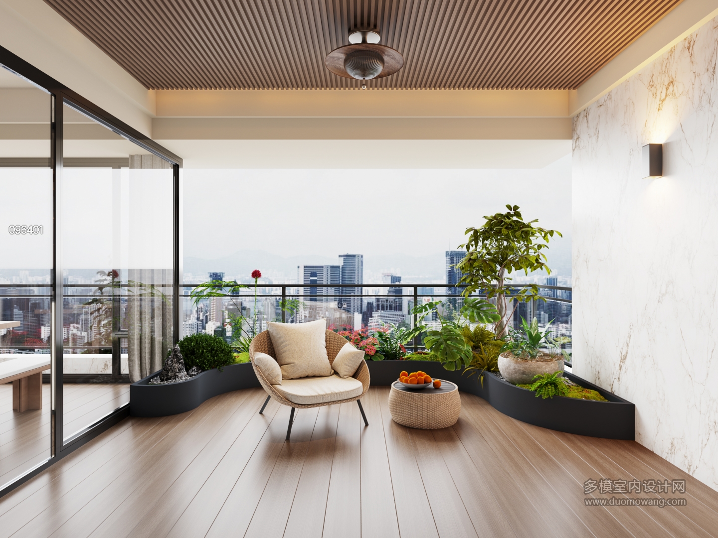 12现代中古风阳台单张