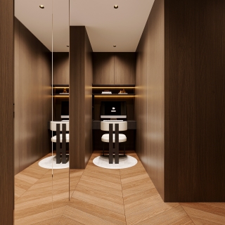 现代大女儿衣帽间透视1