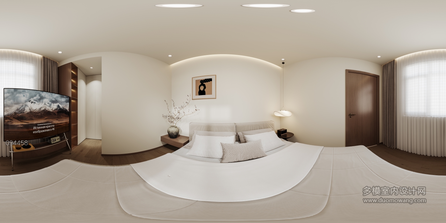 现代主卧全景
