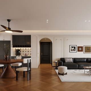 现代中古沙发背景