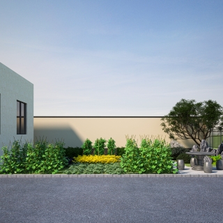 外立面方案1透视1