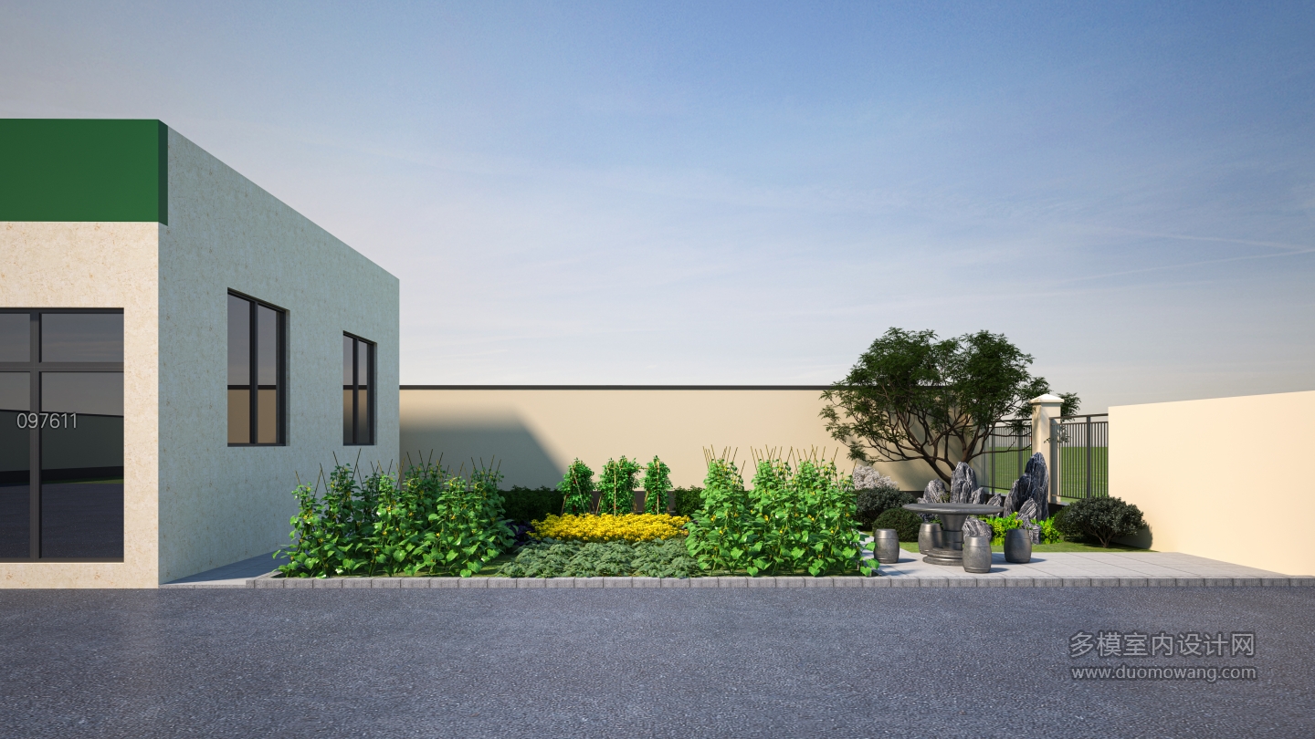 外立面方案1透视1