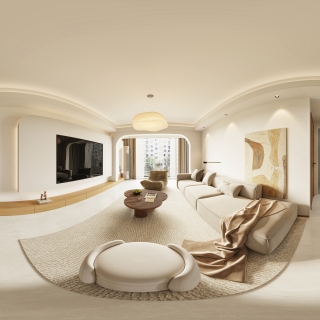 现代客餐厅全景