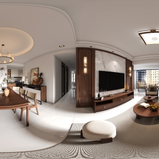 新中式客餐厅全景