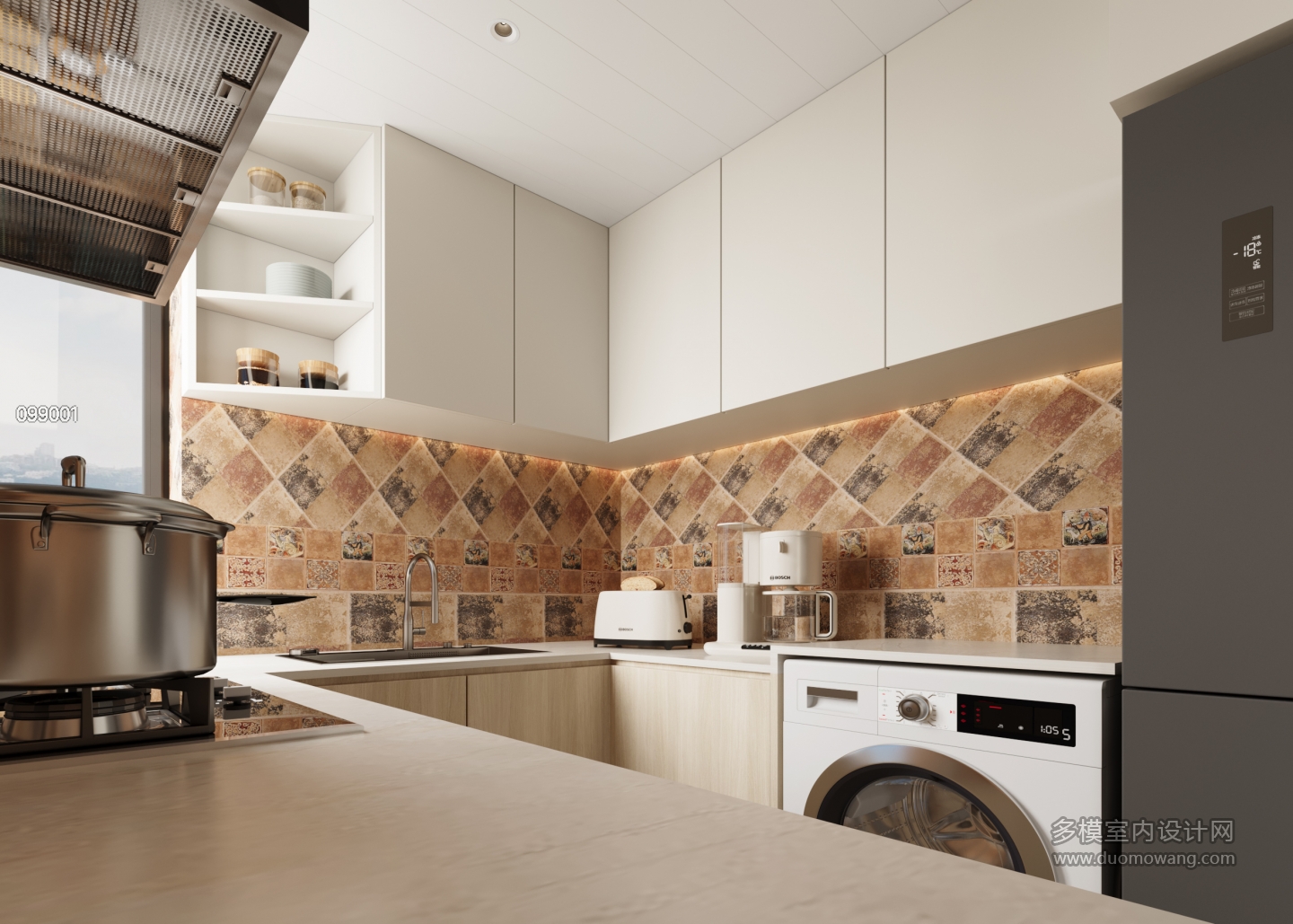 现代简约厨房02