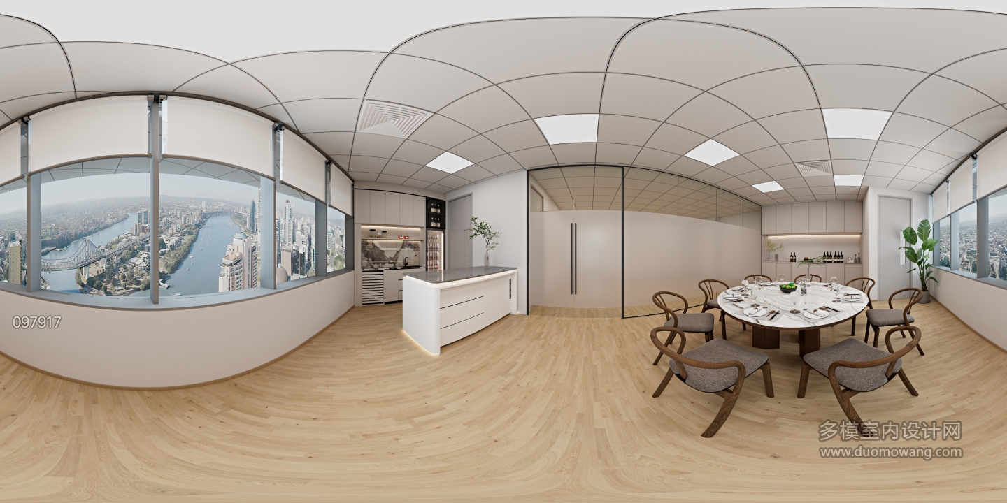 现代餐厅 全景