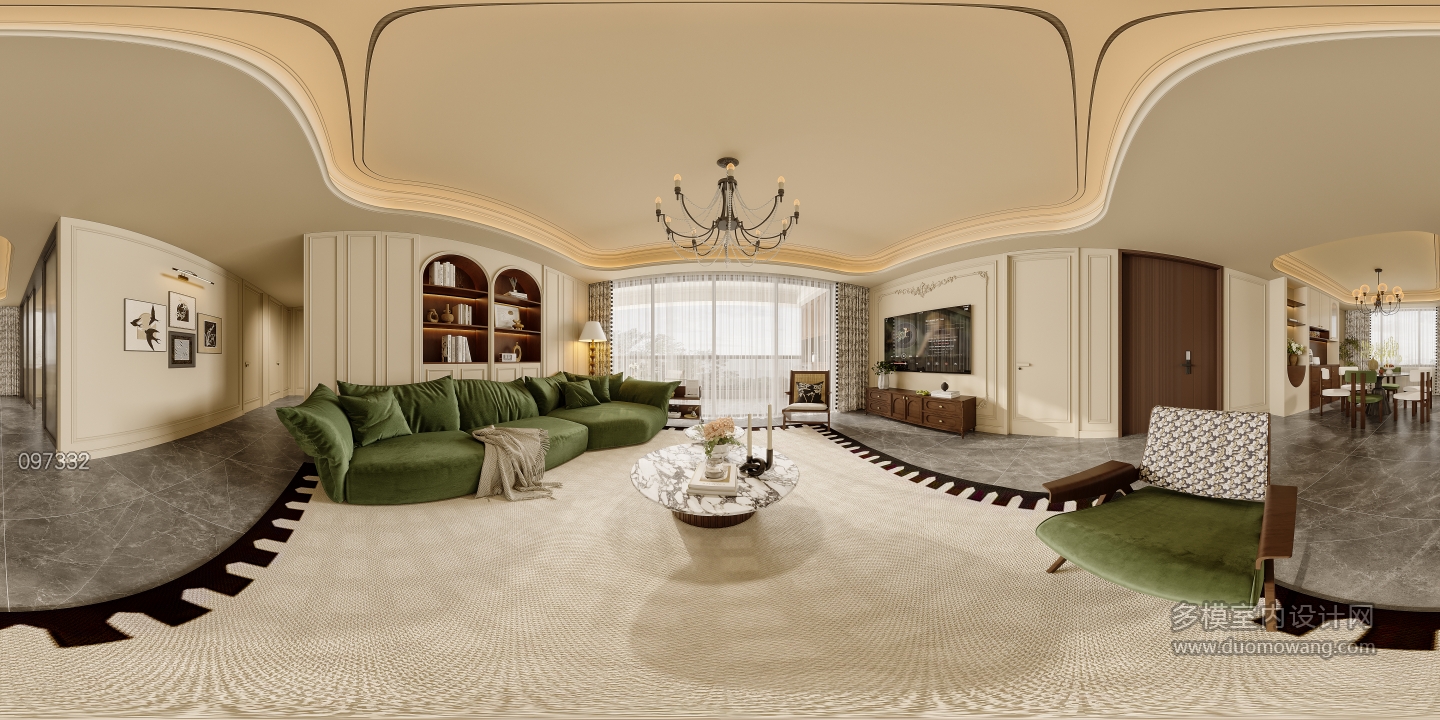 法式客餐厅全景