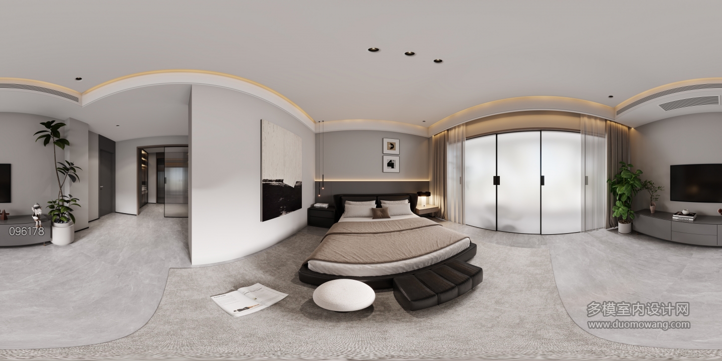 意式二楼主卧全景