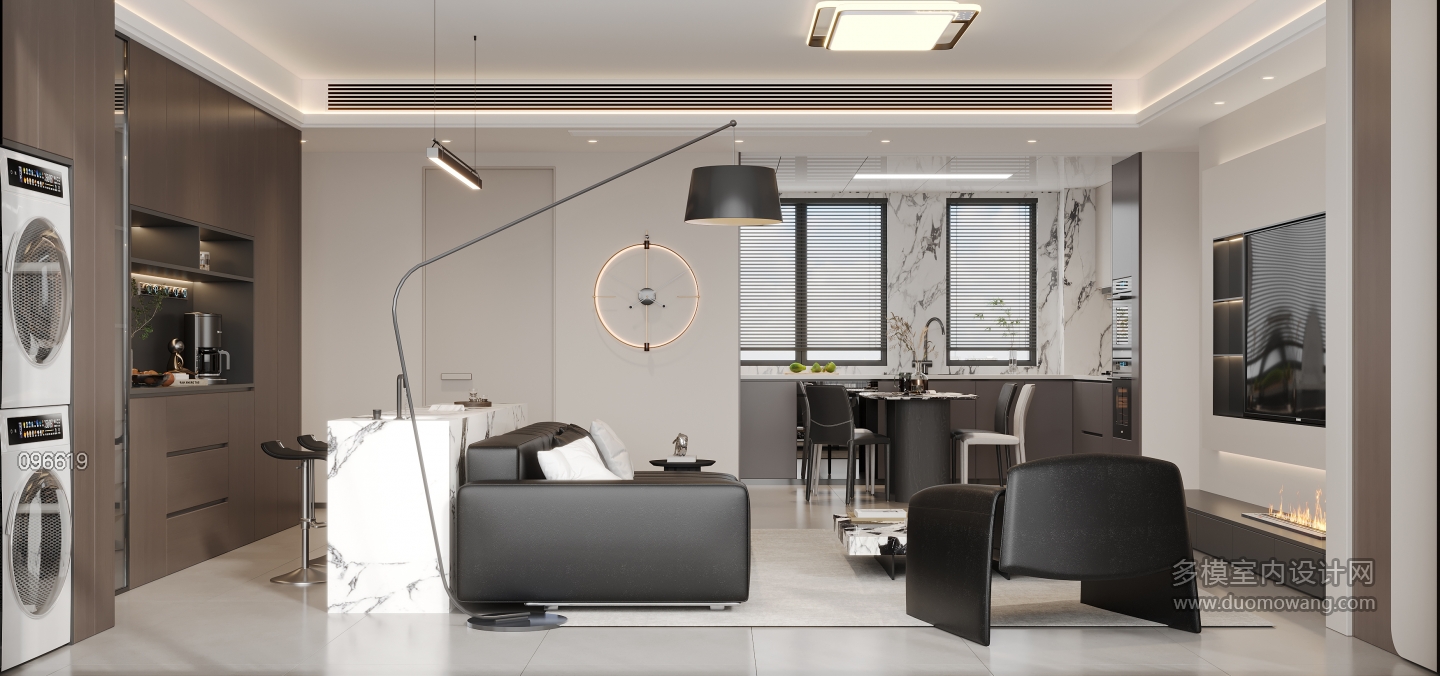 现代意式风客厅特写1