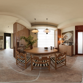 美式自然风餐厅360