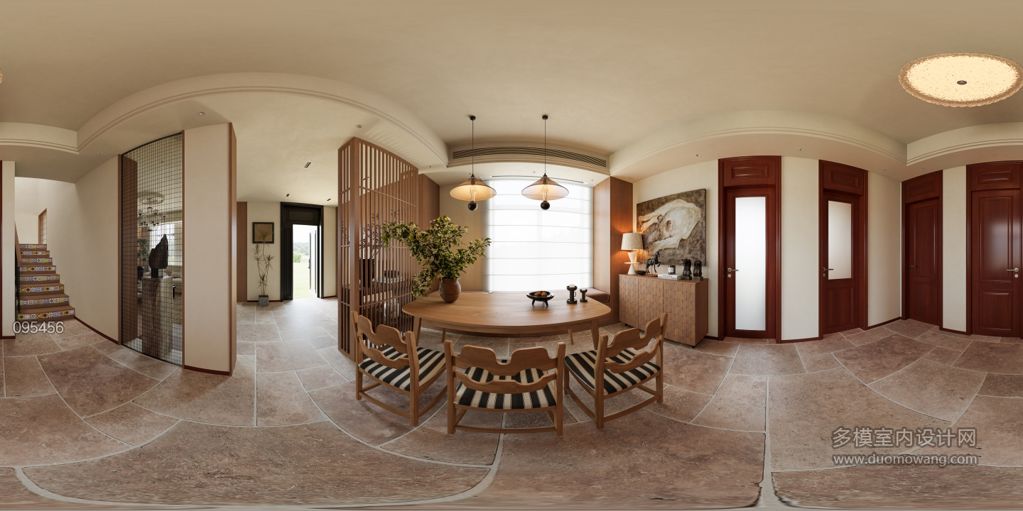 美式自然风餐厅360