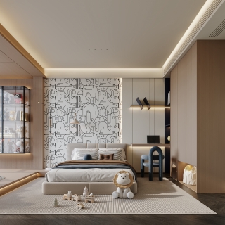 现代轻奢北卧特写