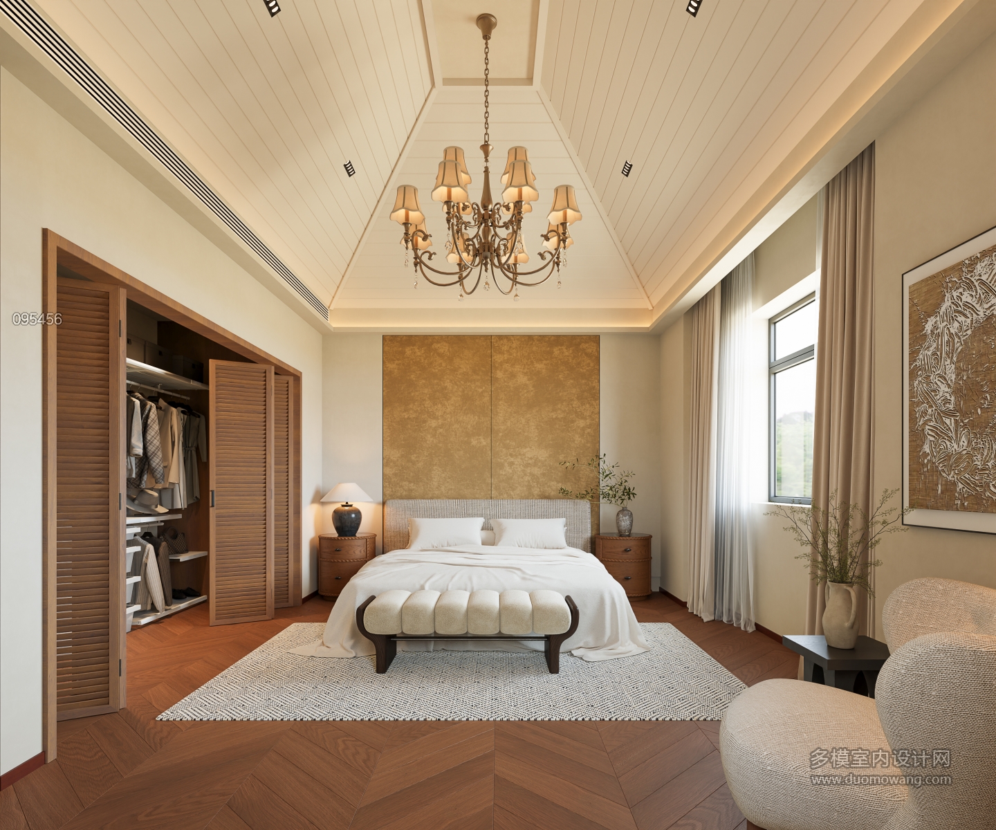 美式自然风主卧