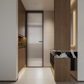 现代卫生间干湿分离