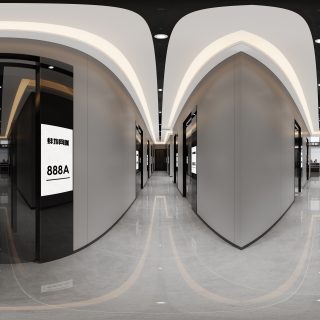 现代蚌埠网咖小过道全景