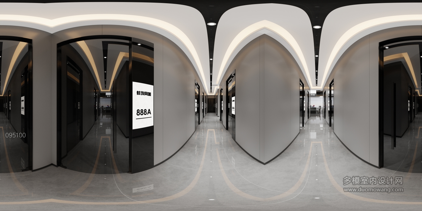 现代蚌埠网咖小过道全景