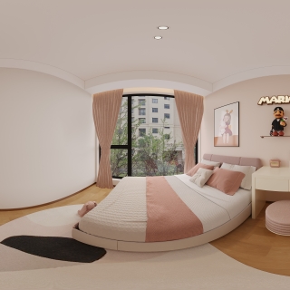 现代北次卧全景