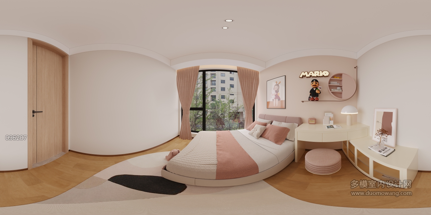 现代北次卧全景