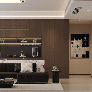 现代意式风客厅特写2