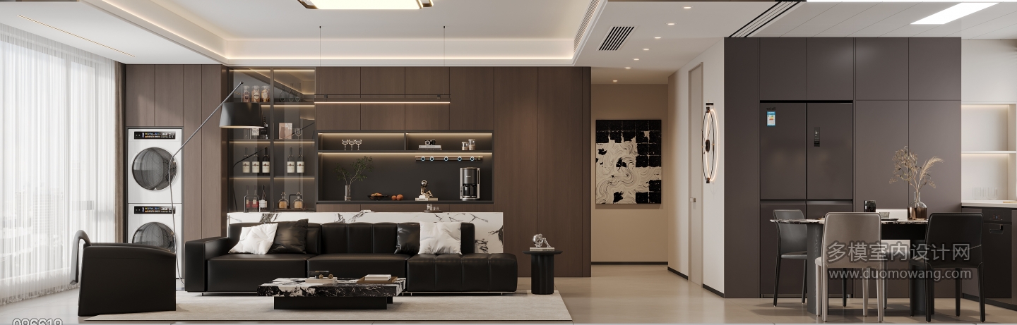 现代意式风客厅特写2