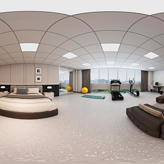 现代 主卧 全景