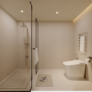 法式卫生间特写