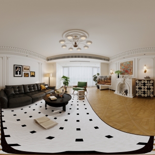 客餐厅法式中古