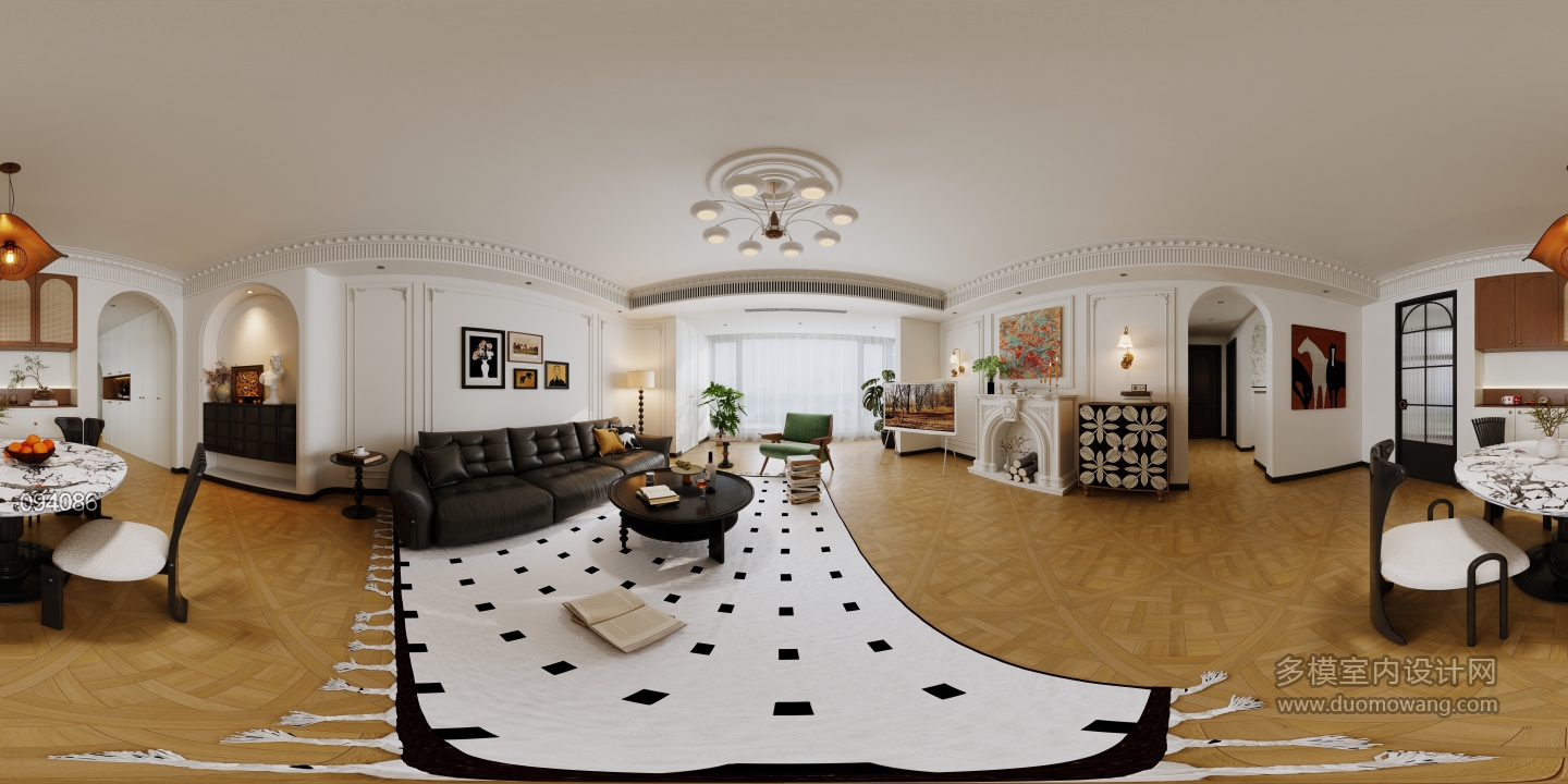 客餐厅法式中古