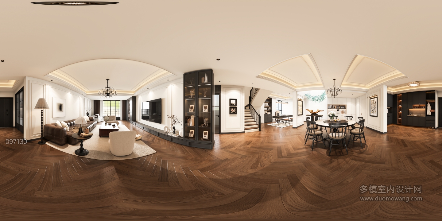 法式客餐厅全景