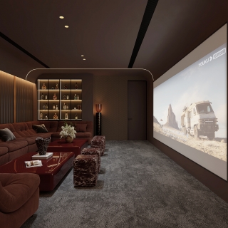 现代负一楼影音室