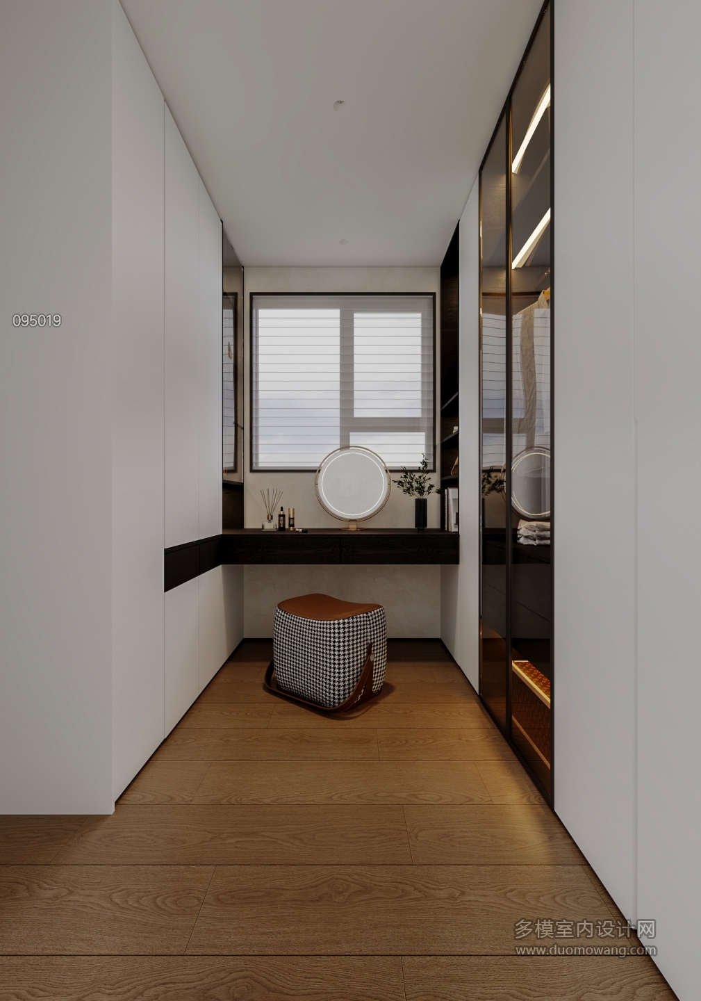 现代主卧衣帽间1