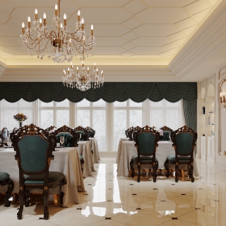 欧式vip餐厅一