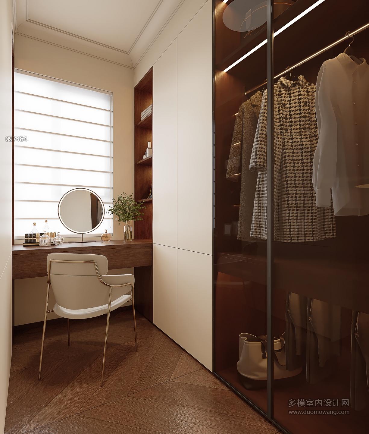 中古风主卧衣帽间