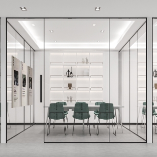 现代洽谈室静态