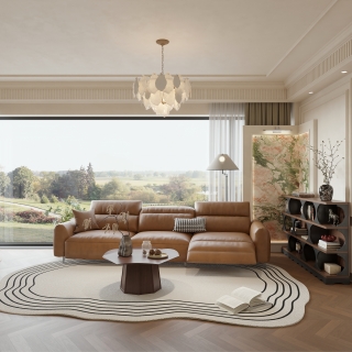 现代 中古风 客厅 单张4