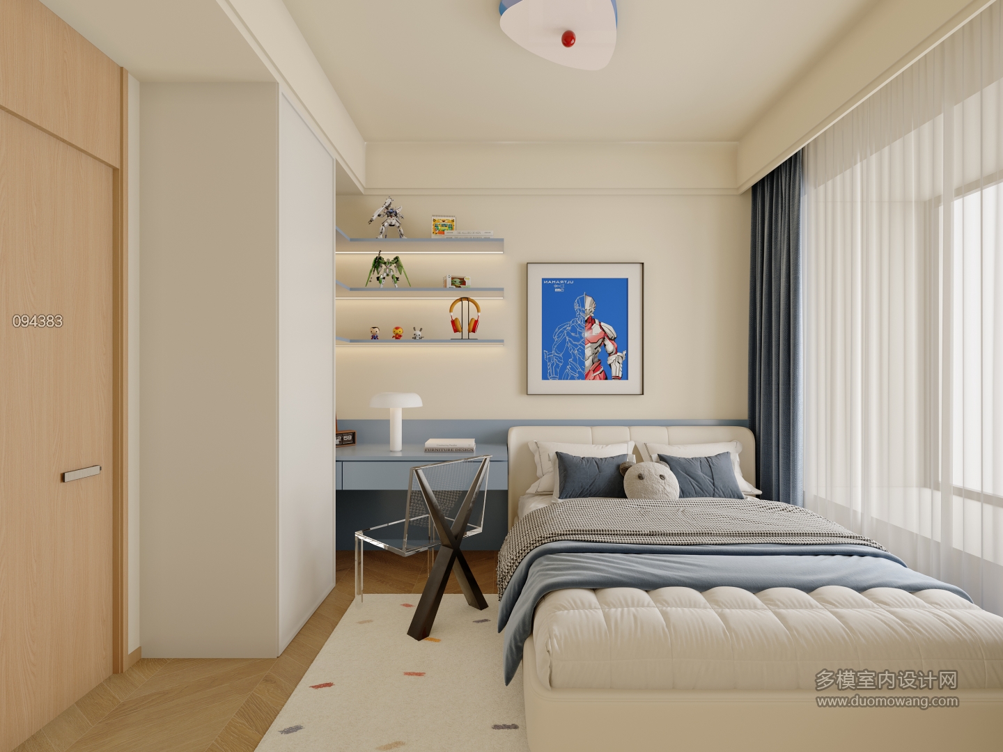 现代次卧特写