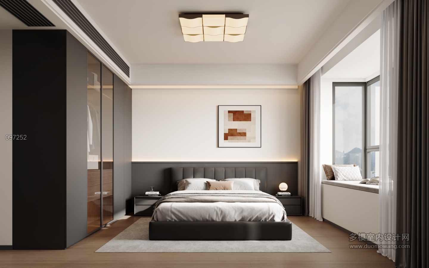 意式极简主卧