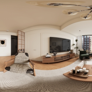 现代中古客餐厅全景