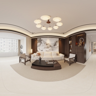 新中式客餐厅全景