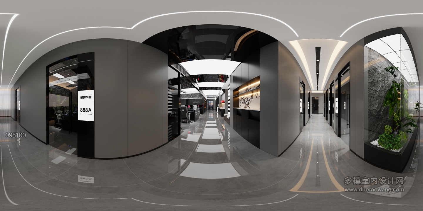 现代蚌埠网咖主过道全景