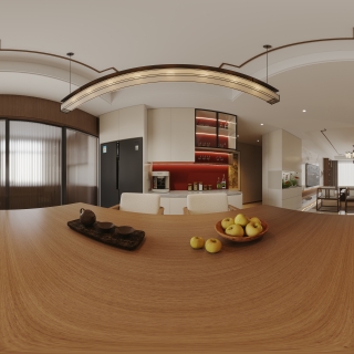 新中式餐厅全景