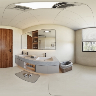 现代主卧卫全景