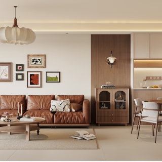 3现代中古风沙发面