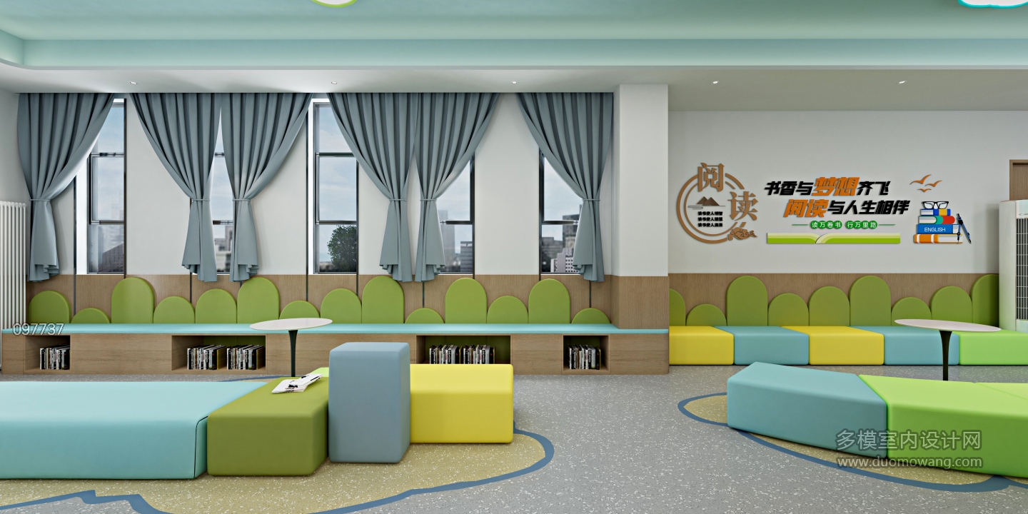 现代 社区家庭书屋05