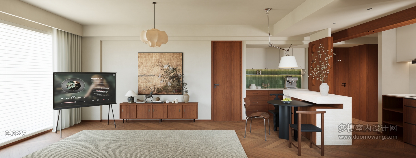 中古风客厅电视背景